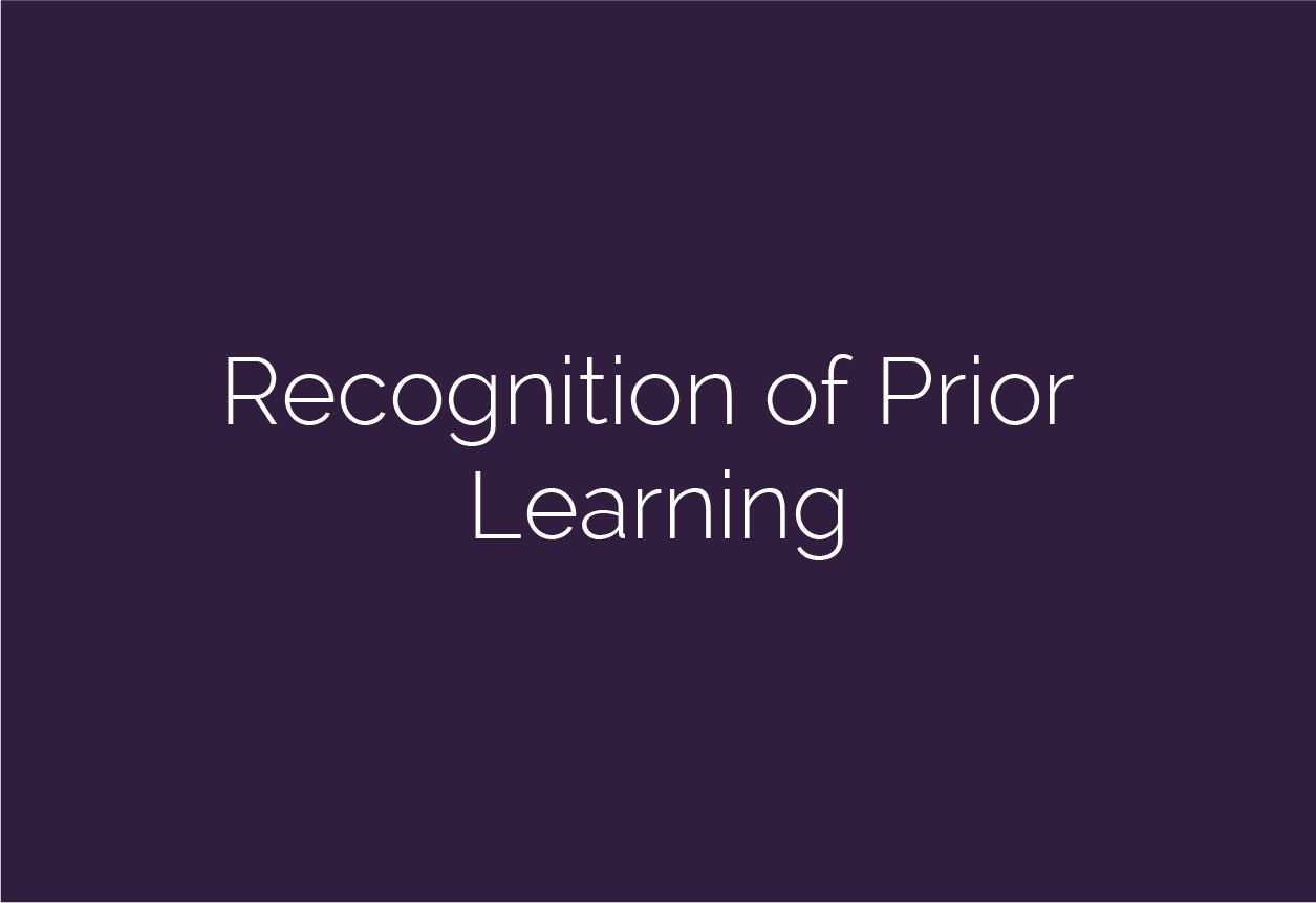 Recognition of Prior Learning